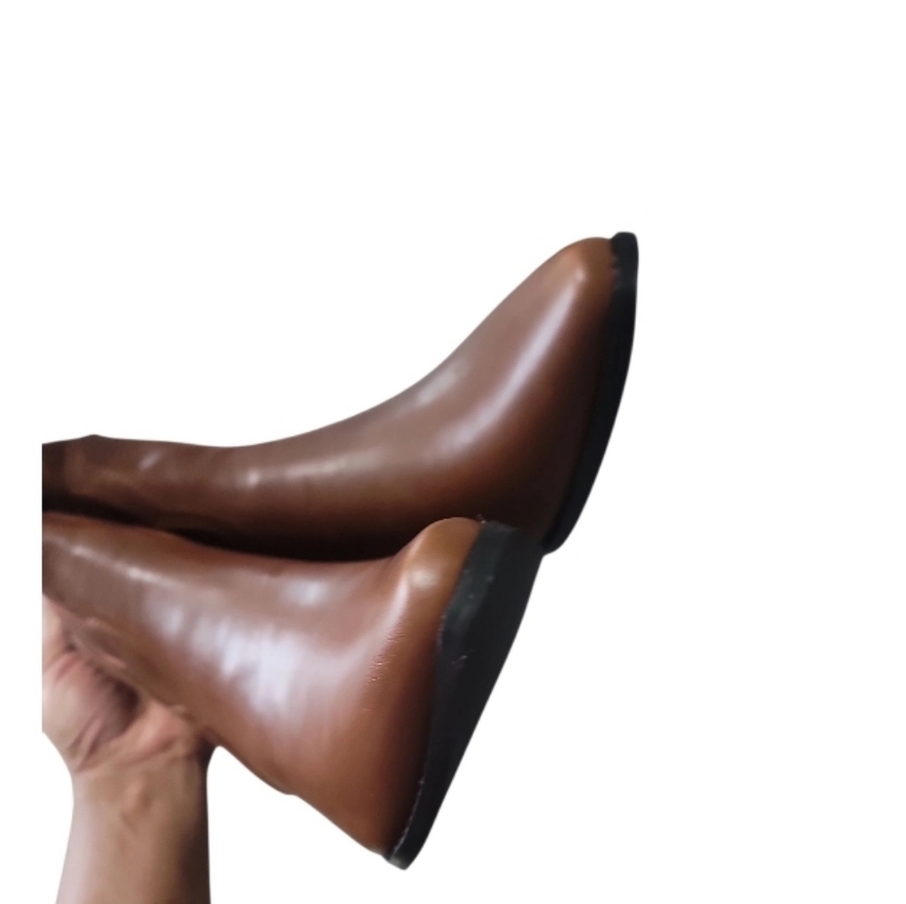 Cowboy Women Western Brown Faux Leather Boots Size 9 NWOT - Picture 3 of 6